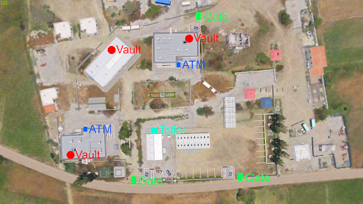 A map of the Bank of Altis.
