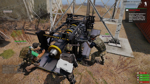 3 players starting a terror by hacking the radio tower