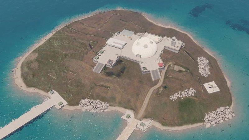 View of the entire Jail Island.