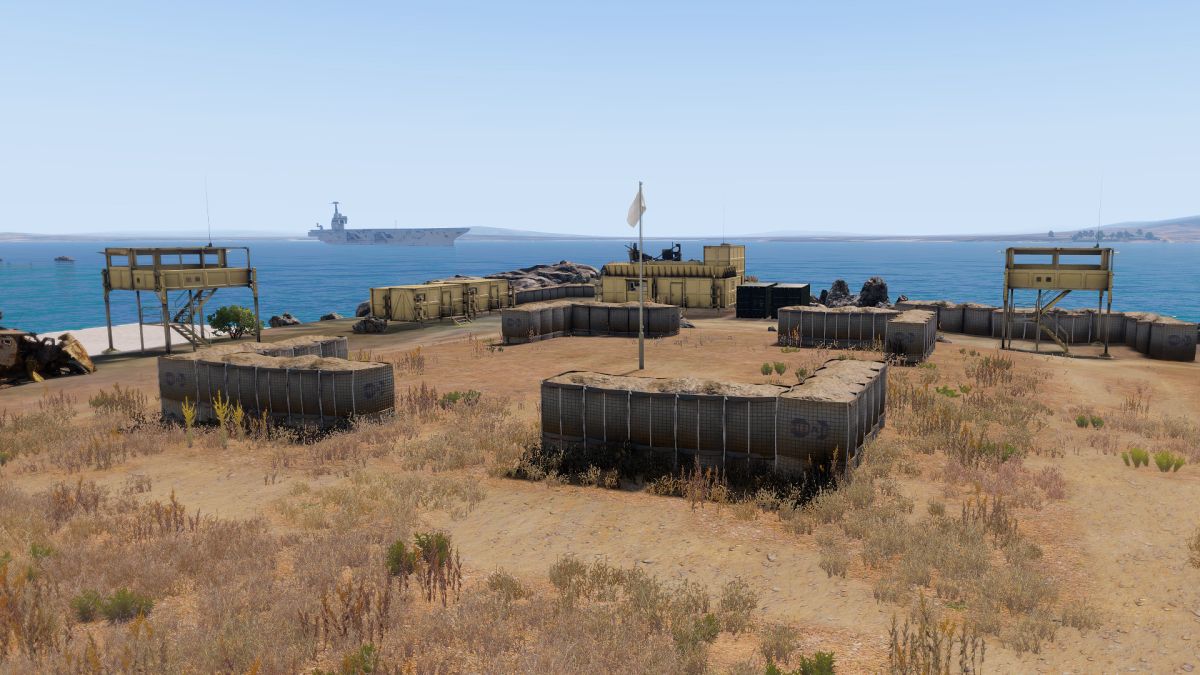 Peninsula Gang base from main road entrance.