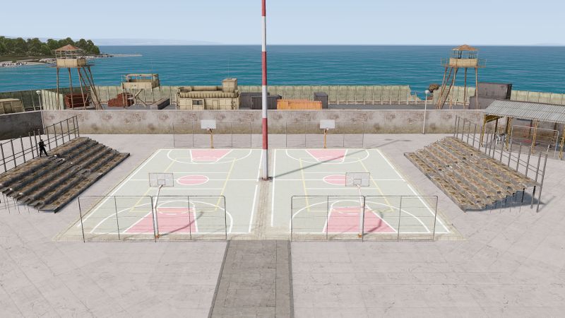 Prisoner holding area of the jail.