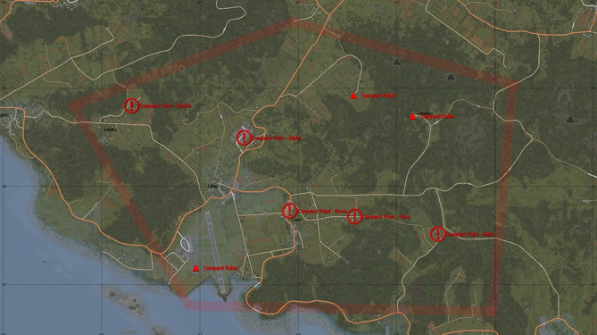 The Airport of Tanoa conquest map.