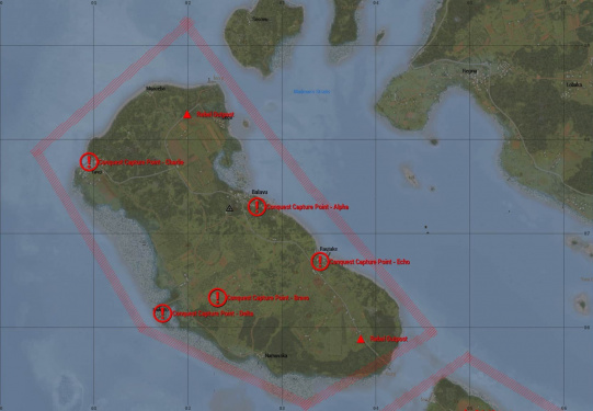 The Madman's Mixer conquest map.