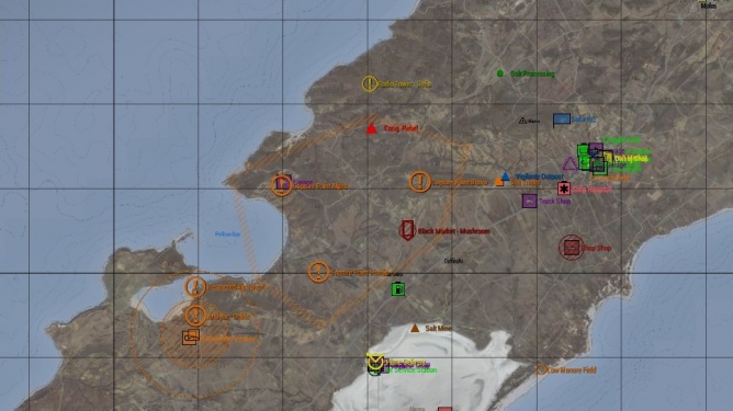 The Ghost Hotel conquest map.