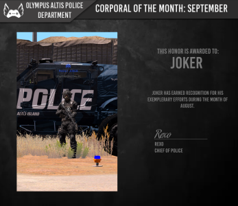 Corporal of the Month