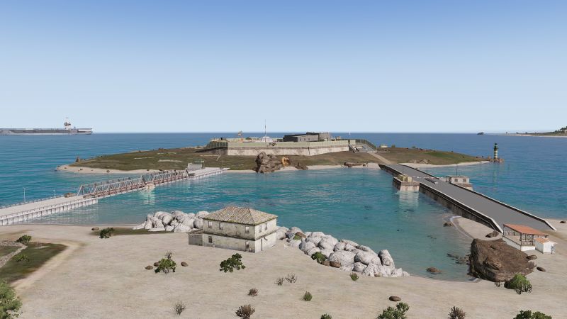 The road leading to the jail.