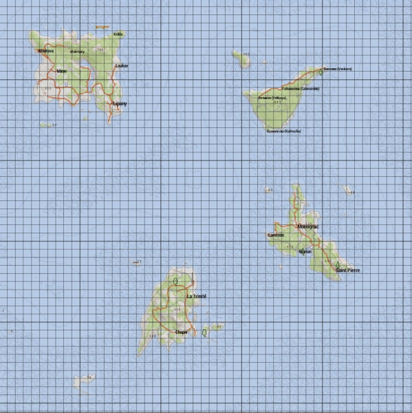 Map of the Malden Islands.
