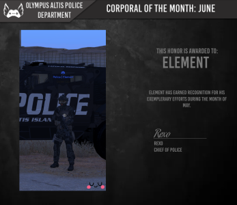 Corporal of the Month