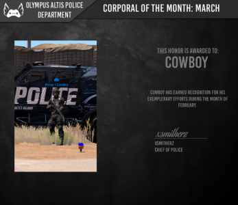 Corporal of the Month