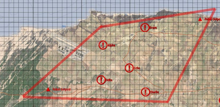 The North Airfield conquest map.