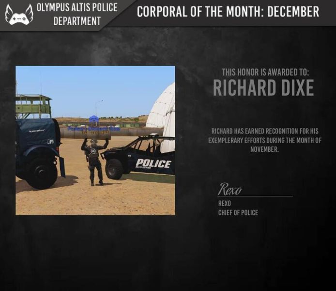 Corporal of the Month