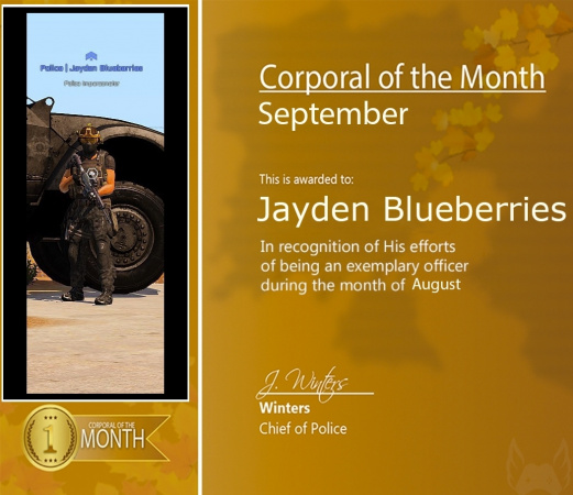 Corporal of the Month