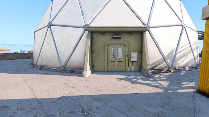 An entrance to the Evidence Locker dome.