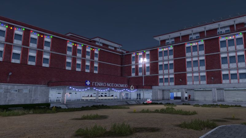 R&R Hospital decorated.