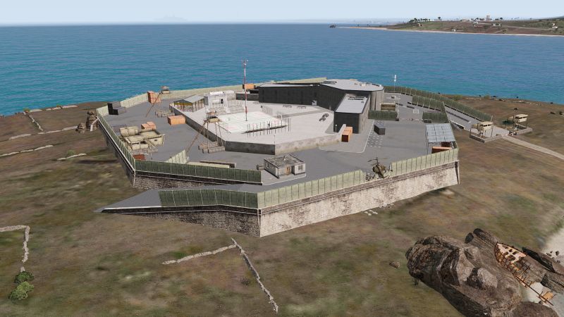 A bird's-eye view of the Altis Penitentiary.