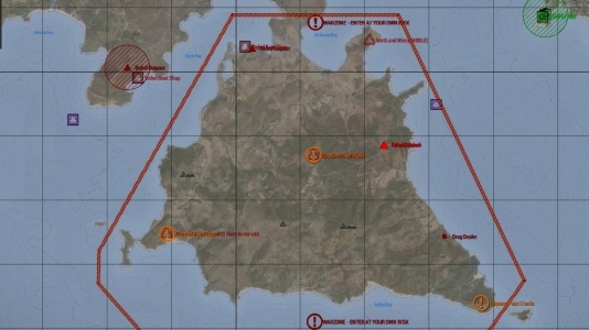 The South Warzone conquest map.