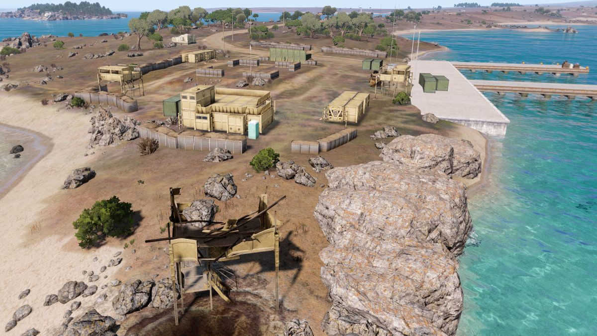 Sea-Side view of the Peninsula gang base.