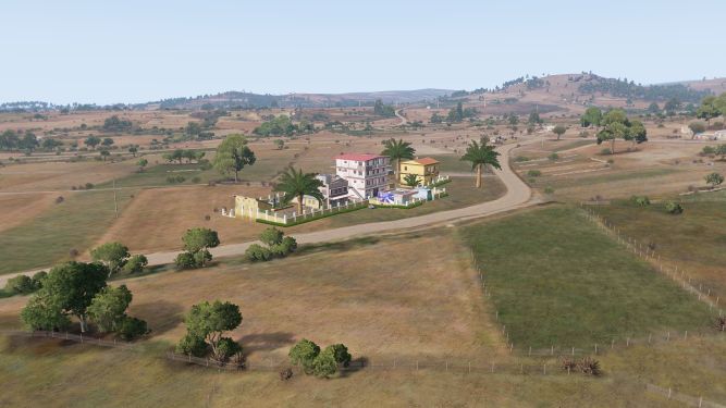 The art gallery and the surrounding area.