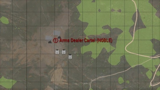 The map marker when a player is inside the cartel capture zone.