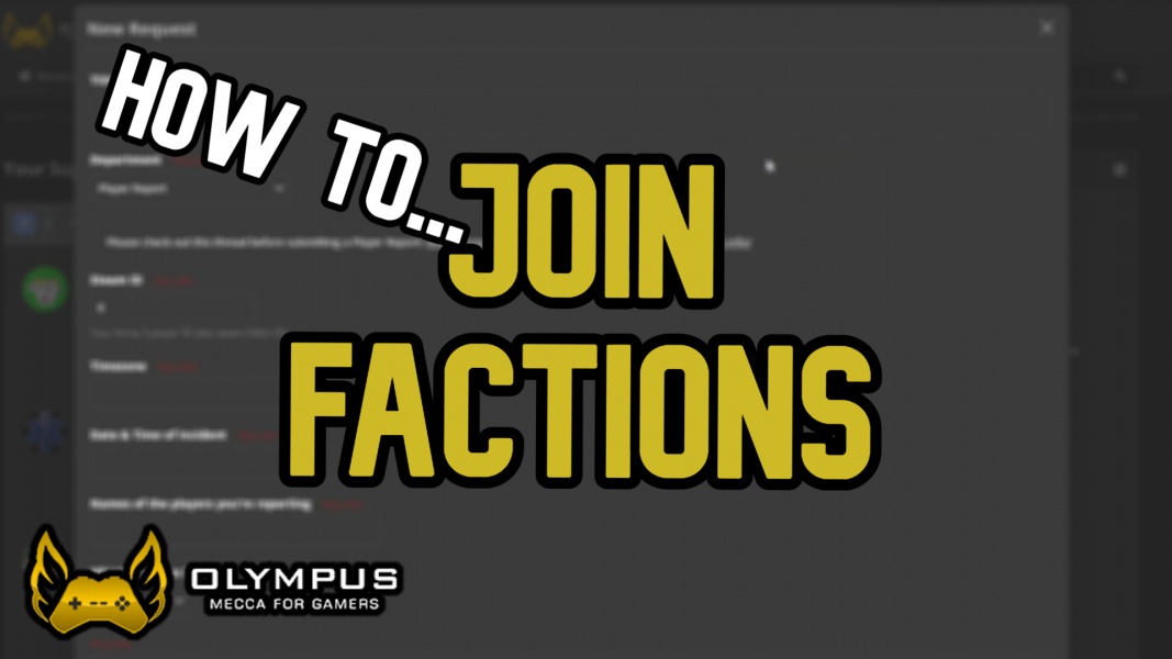 How to join factions by AmericanWaffle.